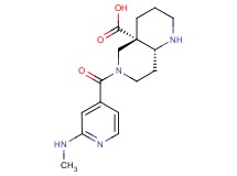 (4aS*,8aR*)-6-[2-(methylamino)isonicotinoyl]octahydro-1,6-naphthyridine-4a(2H)-carboxylic acid