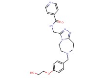 N-({7-[4-(2-hydroxyethoxy)benzyl]-6,7,8,9-tetrahydro-5H-[1,2,4]triazolo[4,3-d][1,4]diazepin-3-yl}methyl)isonicotinamide