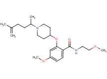 2-{[1-(1,4-dimethyl-4-penten-1-yl)-4-piperidinyl]oxy}-4-methoxy-N-(2-methoxyethyl)benzamide