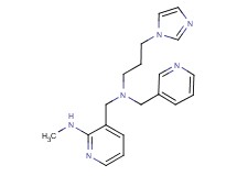 3-{[[3-(1H-imidazol-1-yl)propyl](pyridin-3-ylmethyl)amino]methyl}-N-methylpyridin-2-amine