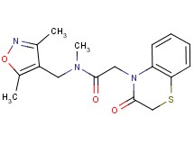 N-[(3,5-dimethylisoxazol-4-yl)methyl]-N-methyl-2-(3-oxo-2,3-dihydro-4H-1,4-benzothiazin-4-yl)acetamide
