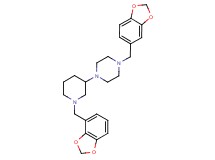1-(1,3-benzodioxol-5-ylmethyl)-4-[1-(1,3-benzodioxol-4-ylmethyl)-3-piperidinyl]piperazine