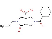 (3aR*,6aS*)-2-allyl-5-(cyclohexylcarbonyl)-1-oxohexahydropyrrolo[3,4-c]pyrrole-3a(1H)-carboxylic acid
