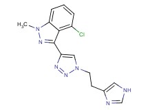 4-chloro-3-{1-[2-(1H-imidazol-4-yl)ethyl]-1H-1,2,3-triazol-4-yl}-1-methyl-1H-indazole