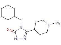 4-(cyclohexylmethyl)-5-(1-methylpiperidin-4-yl)-2,4-dihydro-3H-1,2,4-triazol-3-one