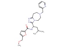 5-(methoxymethyl)-N-{3-methyl-1-[7-(2-pyridinylmethyl)-6,7,8,9-tetrahydro-5H-[1,2,4]triazolo[4,3-d][1,4]diazepin-3-yl]butyl}-2-furamide