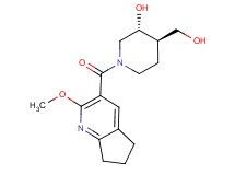 (3R*,4R*)-4-(hydroxymethyl)-1-[(2-methoxy-6,7-dihydro-5H-cyclopenta[b]pyridin-3-yl)carbonyl]-3-piperidinol