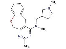 N,2-dimethyl-N-[(1-methylpyrrolidin-3-yl)methyl]-5,11-dihydro[1]benzoxepino[3,4-d]pyrimidin-4-amine