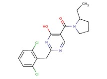 2-(2,6-dichlorobenzyl)-5-[(2-ethylpyrrolidin-1-yl)carbonyl]pyrimidin-4-ol