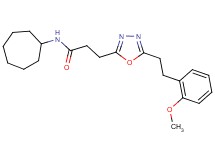 N-cycloheptyl-3-{5-[2-(2-methoxyphenyl)ethyl]-1,3,4-oxadiazol-2-yl}propanamide