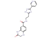 3-oxo-N-[2-(3-pyridin-3-yl-1H-1,2,4-triazol-5-yl)ethyl]-1,2,3,4-tetrahydroquinoxaline-6-carboxamide