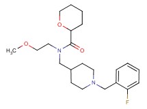 N-{[1-(2-fluorobenzyl)piperidin-4-yl]methyl}-N-(2-methoxyethyl)tetrahydro-2H-pyran-2-carboxamide