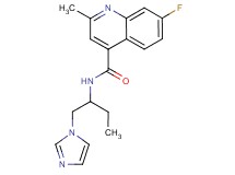 7-fluoro-N-[1-(1H-imidazol-1-ylmethyl)propyl]-2-methyl-4-quinolinecarboxamide