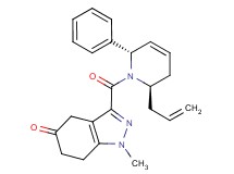 3-{[(2R*,6S*)-2-allyl-6-phenyl-3,6-dihydropyridin-1(2H)-yl]carbonyl}-1-methyl-1,4,6,7-tetrahydro-5H-indazol-5-one