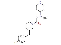 N-{2-[3-(4-fluorobenzyl)piperidin-1-yl]-2-oxoethyl}-N-methylpiperidin-4-amine