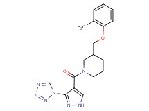 3-[(2-methylphenoxy)methyl]-1-{[3-(1H-tetrazol-1-yl)-1H-pyrazol-4-yl]carbonyl}piperidine