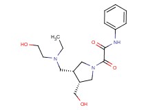 2-[(3R*,4R*)-3-{[ethyl(2-hydroxyethyl)amino]methyl}-4-(hydroxymethyl)pyrrolidin-1-yl]-2-oxo-N-phenylacetamide