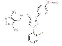 1-(3,5-dimethyl-1H-pyrazol-4-yl)-N-{[1-(2-fluorophenyl)-3-(4-methoxyphenyl)-1H-pyrazol-4-yl]methyl}methanamine