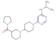 N-isopropyl-6-[3-(pyrrolidin-1-ylcarbonyl)-1,4'-bipiperidin-1'-yl]pyrimidin-4-amine
