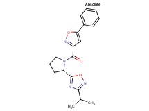 3-isopropyl-5-{(2S)-1-[(5-phenyl-3-isoxazolyl)carbonyl]-2-pyrrolidinyl}-1,2,4-oxadiazole
