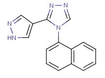 4-(1-naphthyl)-3-(1H-pyrazol-4-yl)-4H-1,2,4-triazole