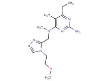 6-ethyl-N~4~-{[4-(2-methoxyethyl)-4H-1,2,4-triazol-3-yl]methyl}-N~4~,5-dimethylpyrimidine-2,4-diamine