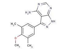 3-(4-methoxy-3,5-dimethylphenyl)-1H-pyrazolo[3,4-d]pyrimidin-4-amine