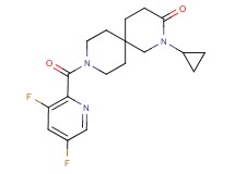 2-cyclopropyl-9-[(3,5-difluoropyridin-2-yl)carbonyl]-2,9-diazaspiro[5.5]undecan-3-one