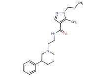 5-methyl-N-[2-(3-phenyl-1-piperidinyl)ethyl]-1-propyl-1H-pyrazole-4-carboxamide
