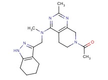 7-acetyl-N,2-dimethyl-N-(4,5,6,7-tetrahydro-1H-indazol-3-ylmethyl)-5,6,7,8-tetrahydropyrido[3,4-d]pyrimidin-4-amine