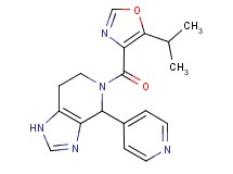 5-[(5-isopropyl-1,3-oxazol-4-yl)carbonyl]-4-pyridin-4-yl-4,5,6,7-tetrahydro-1H-imidazo[4,5-c]pyridine