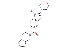 5-(hexahydropyrrolo[1,2-a]pyrazin-2(1H)-ylcarbonyl)-1-methyl-2-(4-morpholinyl)-1H-benzimidazole