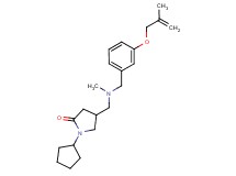 1-cyclopentyl-4-[(methyl{3-[(2-methylprop-2-en-1-yl)oxy]benzyl}amino)methyl]pyrrolidin-2-one