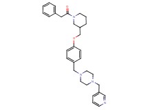 1-(4-{[1-(phenylacetyl)-3-piperidinyl]methoxy}benzyl)-4-(3-pyridinylmethyl)piperazine