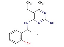 2-{1-[(2-amino-5-ethyl-6-methylpyrimidin-4-yl)amino]ethyl}phenol