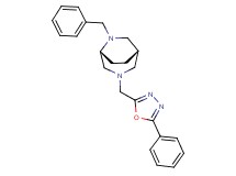 (1S*,5R*)-6-benzyl-3-[(5-phenyl-1,3,4-oxadiazol-2-yl)methyl]-3,6-diazabicyclo[3.2.2]nonane
