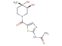 N-(5-{[(3S*,4S*)-3,4-dihydroxy-4-methylpiperidin-1-yl]carbonyl}-1,3-thiazol-2-yl)acetamide