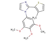 2-(3-methyl-2-thienyl)-1-(3,4,5-trimethoxyphenyl)-1H-imidazole