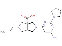 (3aR*,6aR*)-2-allyl-5-[6-amino-2-(1-pyrrolidinyl)-4-pyrimidinyl]hexahydropyrrolo[3,4-c]pyrrole-3a(1H)-carboxylic acid