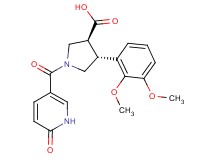 (3S*,4R*)-4-(2,3-dimethoxyphenyl)-1-[(6-oxo-1,6-dihydropyridin-3-yl)carbonyl]pyrrolidine-3-carboxylic acid