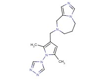 8-{[2,5-dimethyl-1-(4H-1,2,4-triazol-4-yl)-1H-pyrrol-3-yl]methyl}-6,7,8,9-tetrahydro-5H-imidazo[1,5-a][1,4]diazepine