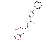 N-[3-(2-furyl)-2-(hydroxymethyl)propyl]-5-phenylisoxazole-3-carboxamide