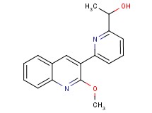 1-[6-(2-methoxyquinolin-3-yl)pyridin-2-yl]ethanol
