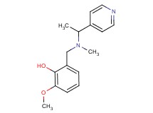 2-methoxy-6-{[methyl(1-pyridin-4-ylethyl)amino]methyl}phenol