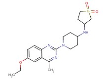 N-(1,1-dioxidotetrahydro-3-thienyl)-1-(6-ethoxy-4-methyl-2-quinazolinyl)-4-piperidinamine