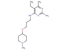 5-ethyl-6-methyl-N~4~-{3-[(1-methylpiperidin-4-yl)oxy]propyl}pyrimidine-2,4-diamine