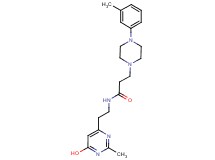 N-[2-(6-hydroxy-2-methyl-4-pyrimidinyl)ethyl]-3-[4-(3-methylphenyl)-1-piperazinyl]propanamide