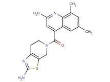5-[(2,6,8-trimethyl-4-quinolinyl)carbonyl]-4,5,6,7-tetrahydro[1,3]thiazolo[5,4-c]pyridin-2-amine