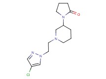 1-{1-[2-(4-chloro-1H-pyrazol-1-yl)ethyl]piperidin-3-yl}pyrrolidin-2-one