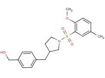 [4-({1-[(2-methoxy-5-methylphenyl)sulfonyl]pyrrolidin-3-yl}methyl)phenyl]methanol